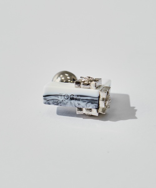 TOGA PULLA(トーガ プルラ)の「【TOGA PULLA/トーガプルラ】Marble motif pierced earrings/マーブルモチーフピアスイヤリング(ピアス(両耳用)・レディース・ホワイト/グリーン/イエロー・FREE)」の10枚目の写真