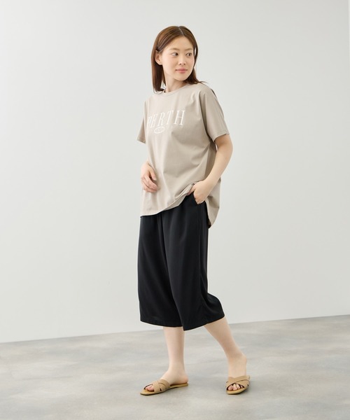 NAVY(ネイビー)の「【SARARI /サラリ】通気性 速乾 レーヨン無地ステテコパンツ(その他パンツ・レディース・ネイビー/ブラック/ベージュ・S/M/L)」の14枚目の写真