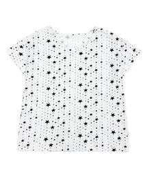 スタードットワンショルダー半袖Tシャツ
