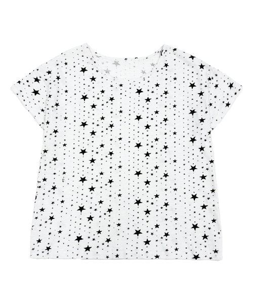 NAAIEEN(ナイエン)の「スタードットワンショルダー半袖Tシャツ(Tシャツ/カットソー・レディース・ホワイト/スカイブルー・FREE)」の1枚目の写真