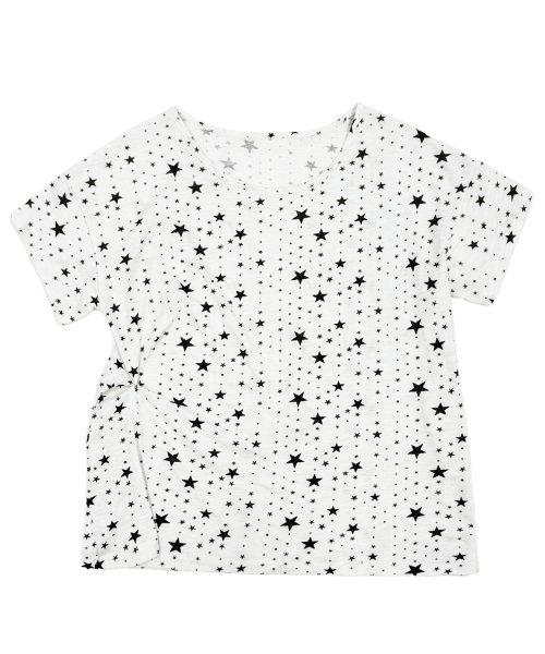 NAAIEEN(ナイエン)の「スタードットワンショルダー半袖Tシャツ(Tシャツ/カットソー・レディース・ホワイト/スカイブルー・FREE)」の6枚目の写真