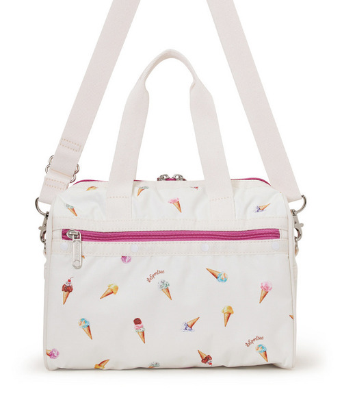 LeSportsac(レスポートサック)の「EVERYDAY SM SATCHEL スウィートフェスティバル(ショルダーバッグ・レディース・ホワイト・FREE)」の6枚目の写真