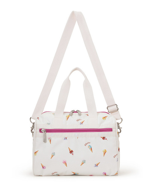 LeSportsac(レスポートサック)の「EVERYDAY SM SATCHEL スウィートフェスティバル(ショルダーバッグ・レディース・ホワイト・FREE)」の7枚目の写真