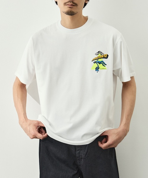 LOOSE JOINTS(ルーズジョインツ)の「【LOOSE JOINTS/ルーズジョインツ】別注 S/S TEE(Tシャツ/カットソー・メンズ・ブラック/ホワイト・L/M/S)」の2枚目の写真