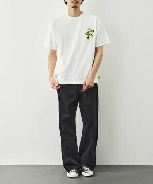 LOOSE JOINTS(ルーズジョインツ)の「【LOOSE JOINTS/ルーズジョインツ】別注 S/S TEE(Tシャツ/カットソー・メンズ・ブラック/ホワイト・L/M/S)」の3枚目の写真