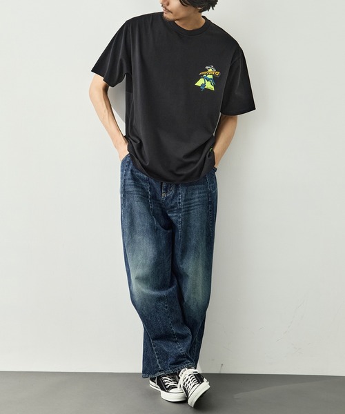 LOOSE JOINTS(ルーズジョインツ)の「【LOOSE JOINTS/ルーズジョインツ】別注 S/S TEE(Tシャツ/カットソー・メンズ・ブラック/ホワイト・L/M/S)」の5枚目の写真