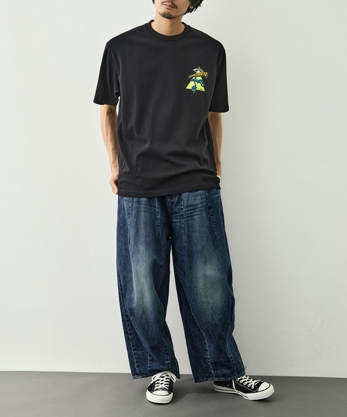 LOOSE JOINTS(ルーズジョインツ)の「【LOOSE JOINTS/ルーズジョインツ】別注 S/S TEE(Tシャツ/カットソー・メンズ・ブラック/ホワイト・L/M/S)」の6枚目の写真