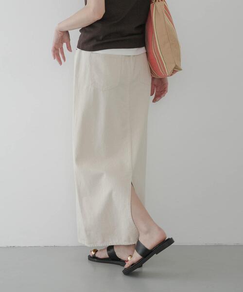 URBAN RESEARCH Sonny Label(アーバンリサーチサニーレーベル)の「ライトオンスIラインデニムスカート(スカート・レディース・ライトインディゴブルー/アイボリー・36/38)」の3枚目の写真