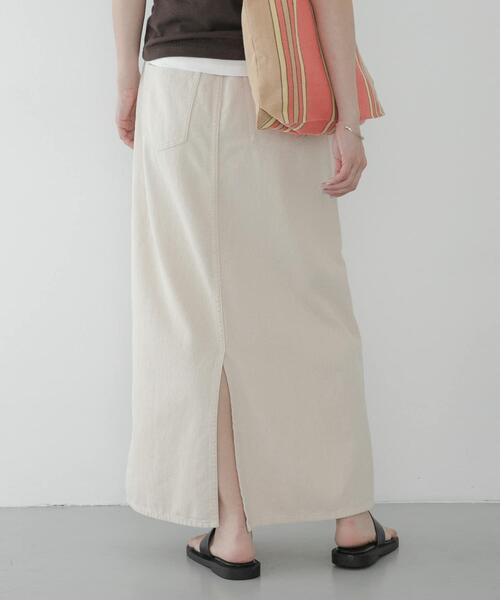 URBAN RESEARCH Sonny Label(アーバンリサーチサニーレーベル)の「ライトオンスIラインデニムスカート(スカート・レディース・ライトインディゴブルー/アイボリー・36/38)」の4枚目の写真