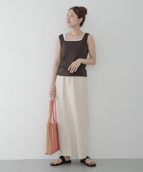 URBAN RESEARCH Sonny Label(アーバンリサーチサニーレーベル)の「ライトオンスIラインデニムスカート(スカート・レディース・ライトインディゴブルー/アイボリー・36/38)」の6枚目の写真