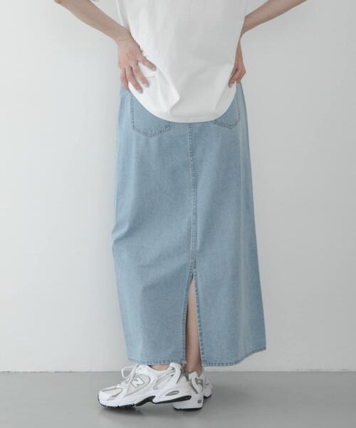 URBAN RESEARCH Sonny Label(アーバンリサーチサニーレーベル)の「ライトオンスIラインデニムスカート(スカート・レディース・ライトインディゴブルー/アイボリー・36/38)」の13枚目の写真
