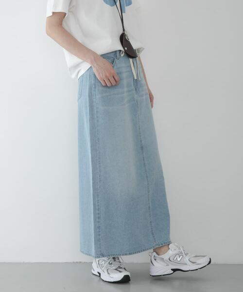 URBAN RESEARCH Sonny Label(アーバンリサーチサニーレーベル)の「ライトオンスIラインデニムスカート(スカート・レディース・ライトインディゴブルー/アイボリー・36/38)」の14枚目の写真