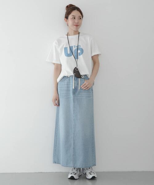 URBAN RESEARCH Sonny Label(アーバンリサーチサニーレーベル)の「ライトオンスIラインデニムスカート(スカート・レディース・ライトインディゴブルー/アイボリー・36/38)」の15枚目の写真