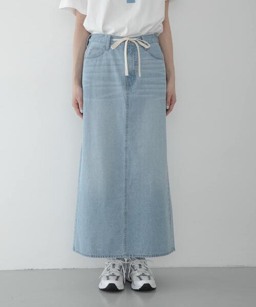 URBAN RESEARCH Sonny Label(アーバンリサーチサニーレーベル)の「ライトオンスIラインデニムスカート(スカート・レディース・ライトインディゴブルー/アイボリー・36/38)」の17枚目の写真