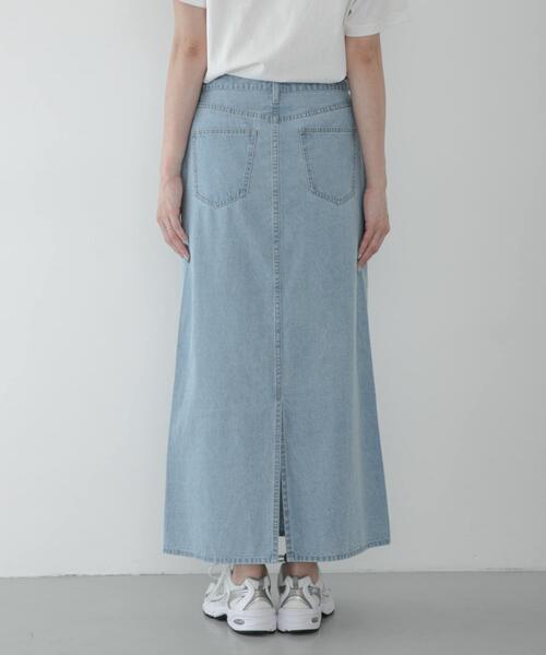 URBAN RESEARCH Sonny Label(アーバンリサーチサニーレーベル)の「ライトオンスIラインデニムスカート(スカート・レディース・ライトインディゴブルー/アイボリー・36/38)」の19枚目の写真