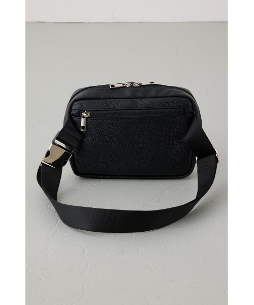 AZUL by moussy(アズールバイマウジー)の「イントレチャートボディーバッグ(ボディバッグ/ウエストポーチ・メンズ・グレー/ブラック・FREE)」の8枚目の写真