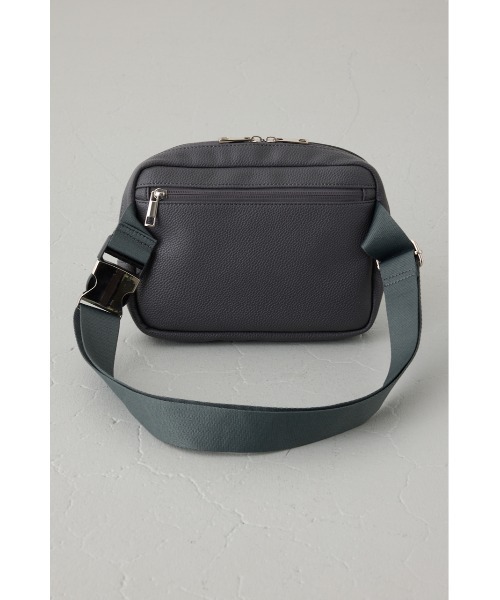 AZUL by moussy(アズールバイマウジー)の「イントレチャートボディーバッグ(ボディバッグ/ウエストポーチ・メンズ・グレー/ブラック・FREE)」の19枚目の写真