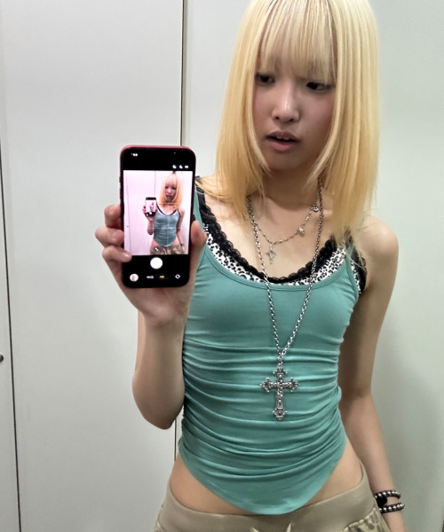 runningHIGH（ランニングハイ）の「ブラレットレイヤードスリーブレストップ [グリーン]（Tシャツ/カットソー・レディース・その他・FREE）」の10枚目の写真