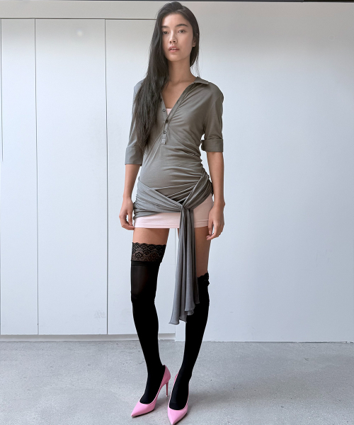 ODOR（オドー）の「Mellow fit dress - Baby pink（ワンピース・レディース・その他・FREE）」の2枚目の写真