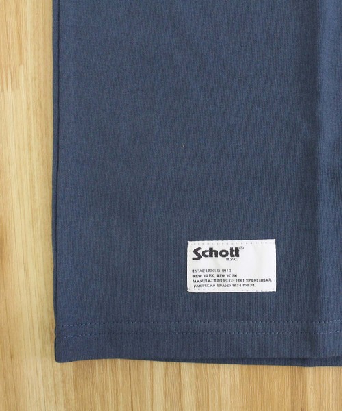 Schott(ショット)の「HEART LOGO Schott BROS. EMB. T-SHIRT(Tシャツ/カットソー・メンズ・ホワイト/ネイビー/ブラック・XXL/XL/M/L)」の16枚目の写真