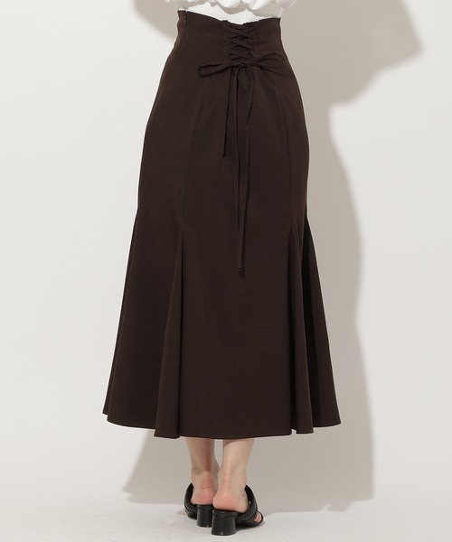 AND COUTURE(アンドクチュール)の「レースアップマーメイドスカート(スカート・レディース・グレー/ベージュ/ダークブラウン・SMALL/MEDIUM)」の12枚目の写真