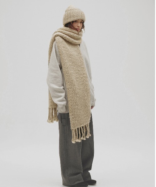 TODAYFUL(トゥデイフル)の「Lowgauge Hand Beanie(ニットキャップ/ビーニー・レディース・ブラック/チョコ/ラベンダー/サンドベージュ/ライトグリーン・FREE)」の6枚目の写真