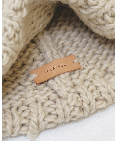 TODAYFUL(トゥデイフル)の「Lowgauge Hand Beanie(ニットキャップ/ビーニー・レディース・ブラック/チョコ/ラベンダー/サンドベージュ/ライトグリーン・FREE)」の22枚目の写真