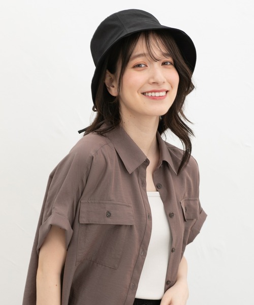 Honeys(ハニーズ)の「後ろリボンバケットハット(ハット・レディース・ライトベージュ/ブラウン/ブラック・FREE)」の5枚目の写真