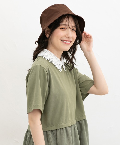 Honeys(ハニーズ)の「後ろリボンバケットハット(ハット・レディース・ライトベージュ/ブラウン/ブラック・FREE)」の8枚目の写真