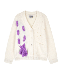 Color string cardigan_ivory