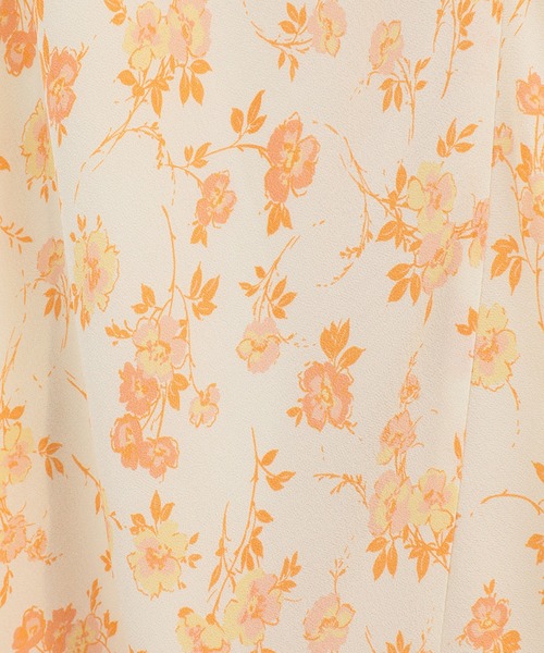 CLANE(クラネ)の「【CLANE】MABEL FLOWER DRAPE CAMI ONEPIECE(ワンピース・レディース・オレンジ/ブラック・1)」の9枚目の写真