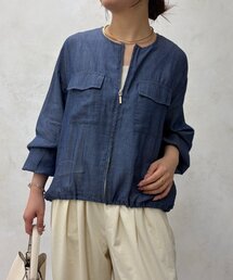 Jena espace merveilleux | シアーデニムブルゾン(ブルゾン)