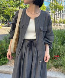 Jena espace merveilleux | シアーデニムブルゾン(ブルゾン)