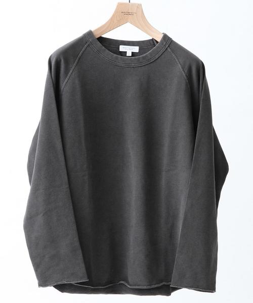 BEAUTY&YOUTH UNITED ARROWS（ビューティーアンドユースユナイテッドアローズ）の「BY ∴ ピグメント カットオフ スウェット◆（スウェット・メンズ・オリーブ/ナチュラル/ダークグレー・LARGE/X-LARGE/MEDIUM/SMALL）」の2枚目の写真