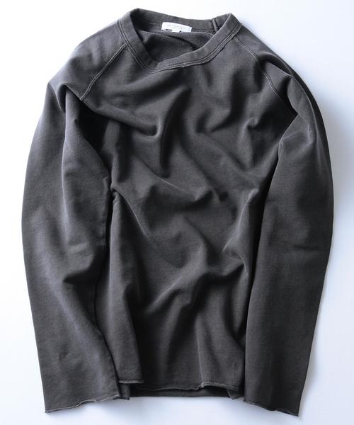 BEAUTY&YOUTH UNITED ARROWS（ビューティーアンドユースユナイテッドアローズ）の「BY ∴ ピグメント カットオフ スウェット◆（スウェット・メンズ・オリーブ/ナチュラル/ダークグレー・LARGE/X-LARGE/MEDIUM/SMALL）」の4枚目の写真