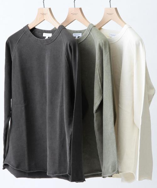 BEAUTY&YOUTH UNITED ARROWS（ビューティーアンドユースユナイテッドアローズ）の「BY ∴ ピグメント カットオフ スウェット◆（スウェット・メンズ・オリーブ/ナチュラル/ダークグレー・LARGE/X-LARGE/MEDIUM/SMALL）」の6枚目の写真