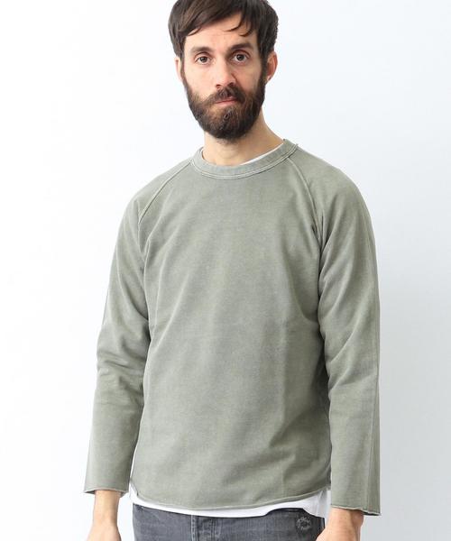 BEAUTY&YOUTH UNITED ARROWS（ビューティーアンドユースユナイテッドアローズ）の「BY ∴ ピグメント カットオフ スウェット◆（スウェット・メンズ・オリーブ/ナチュラル/ダークグレー・LARGE/X-LARGE/MEDIUM/SMALL）」の8枚目の写真