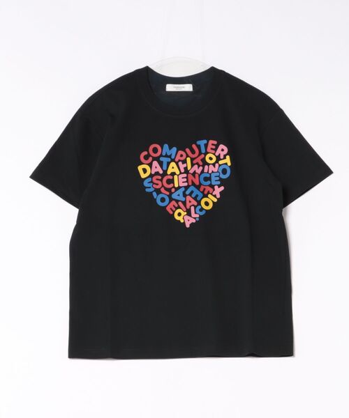 attagirl(アタガール)の「アイスシルクハートプリントTシャツ(Tシャツ/カットソー・レディース・ブラック/ホワイト・L/M)」の2枚目の写真