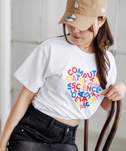 attagirl(アタガール)の「アイスシルクハートプリントTシャツ(Tシャツ/カットソー・レディース・ブラック/ホワイト・L/M)」の7枚目の写真