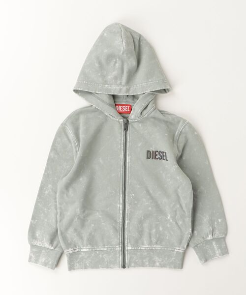 DIESEL(ディーゼル)の「キッズ ジップアップパーカー SMALY(パーカー・キッズ・グレー・14Y/12Y/16Y/8Y/6Y/10Y/4Y)」の1枚目の写真