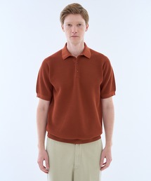 ESTNATION / ストレッチ コットンメッシュ ポロシャツ