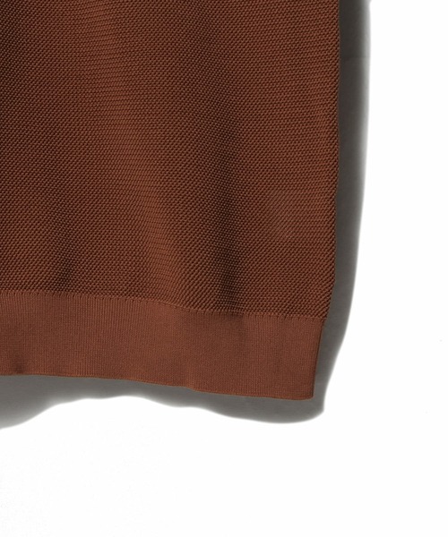 ESTNATION（エストネーション）の「ESTNATION / ストレッチ コットンメッシュ ポロシャツ（ポロシャツ・メンズ・ネイビー/ブラック・MEDIUM/LARGE）」の8枚目の写真