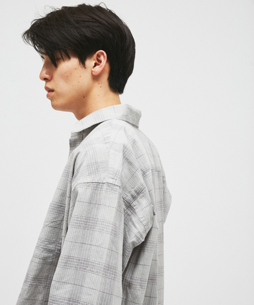 JOURNAL STANDARD(ジャーナルスタンダード)の「TRISECT2 / コットン リネン FAT レギュラーカラー シャツ(シャツ/ブラウス・メンズ・ホワイト/ブラウン/グレー・LARGE/MEDIUM)」の19枚目の写真