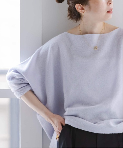 Noble(ノーブル)の「《追加・WEB限定カラーあり》ファインウールドルマンプルオーバー(ニット/セーター・レディース・ホワイト系その他/ラベンダー/ピンク系その他/ライトグレー・FREE)」の5枚目の写真