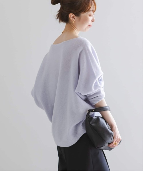 Noble(ノーブル)の「《追加・WEB限定カラーあり》ファインウールドルマンプルオーバー(ニット/セーター・レディース・ホワイト系その他/ラベンダー/ピンク系その他/ライトグレー・FREE)」の8枚目の写真