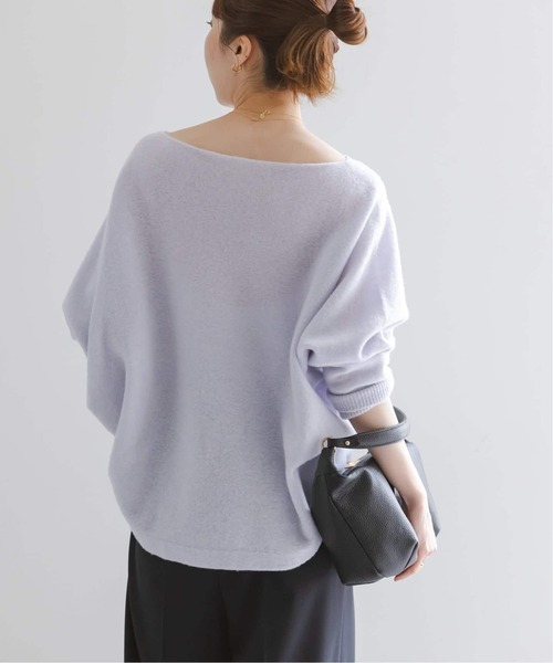 Noble(ノーブル)の「《追加・WEB限定カラーあり》ファインウールドルマンプルオーバー(ニット/セーター・レディース・ホワイト系その他/ラベンダー/ピンク系その他/ライトグレー・FREE)」の9枚目の写真