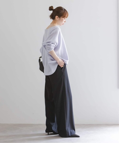 Noble(ノーブル)の「《追加・WEB限定カラーあり》ファインウールドルマンプルオーバー(ニット/セーター・レディース・ホワイト系その他/ラベンダー/ピンク系その他/ライトグレー・FREE)」の11枚目の写真