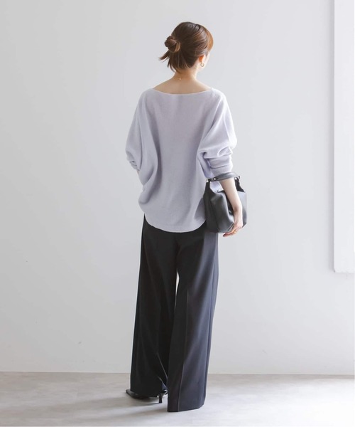 Noble(ノーブル)の「《追加・WEB限定カラーあり》ファインウールドルマンプルオーバー(ニット/セーター・レディース・ホワイト系その他/ラベンダー/ピンク系その他/ライトグレー・FREE)」の12枚目の写真