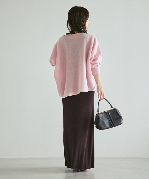Noble(ノーブル)の「《追加・WEB限定カラーあり》ファインウールドルマンプルオーバー(ニット/セーター・レディース・ホワイト系その他/ラベンダー/ピンク系その他/ライトグレー・FREE)」の18枚目の写真