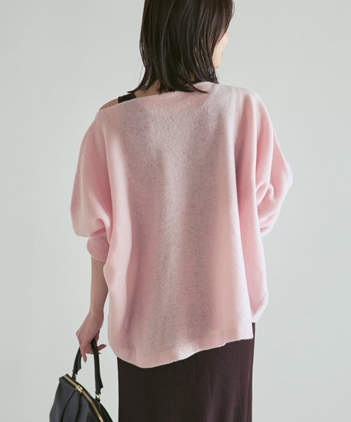 Noble(ノーブル)の「《追加・WEB限定カラーあり》ファインウールドルマンプルオーバー(ニット/セーター・レディース・ホワイト系その他/ラベンダー/ピンク系その他/ライトグレー・FREE)」の21枚目の写真